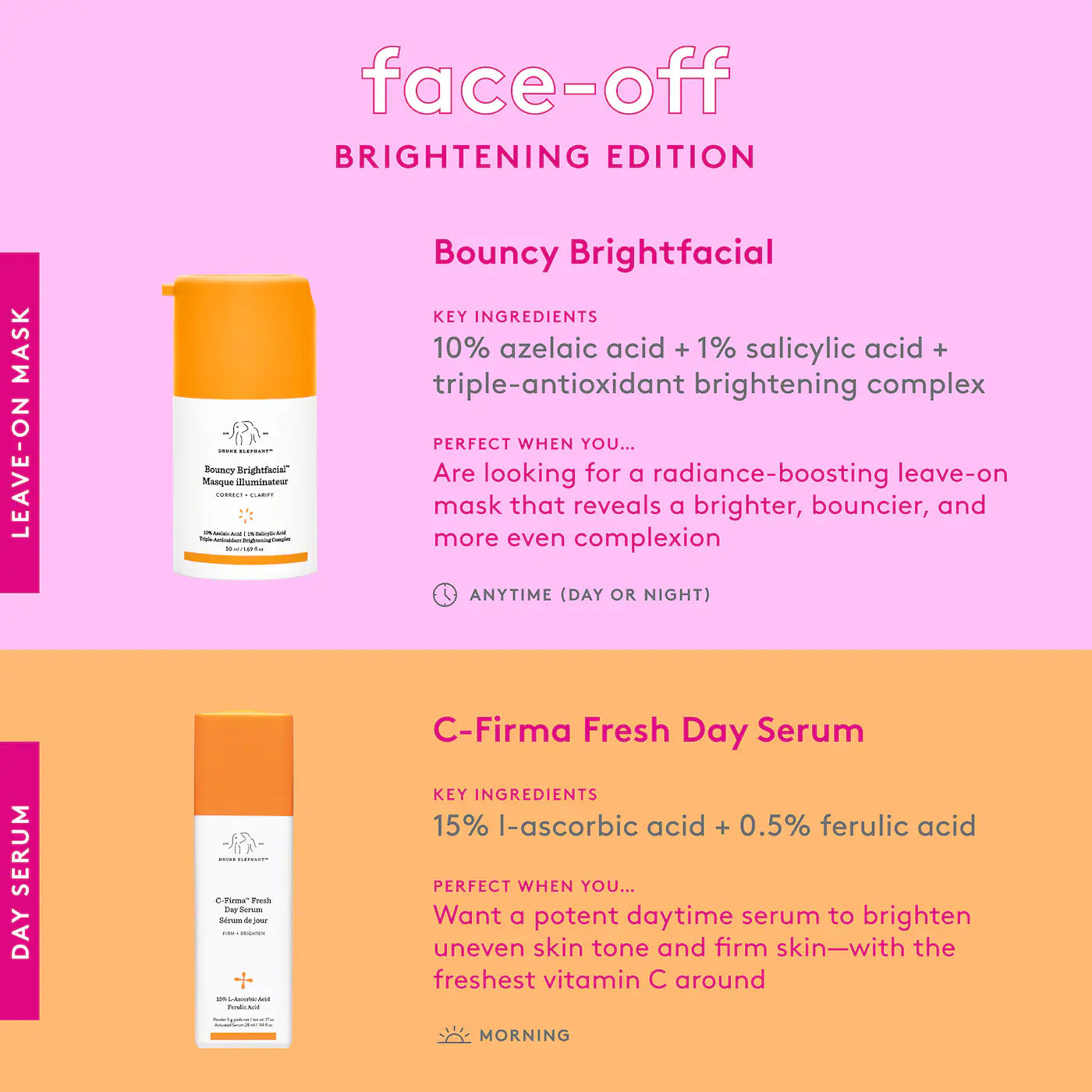 Drunk Elephant Bouncy Brightfacial Brightening Mask