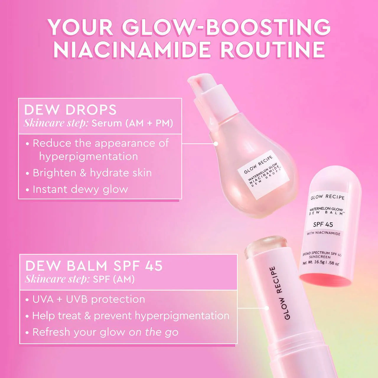 Glow Recipe Watermelon Glow Niacinamide Dew Balm SPF 45