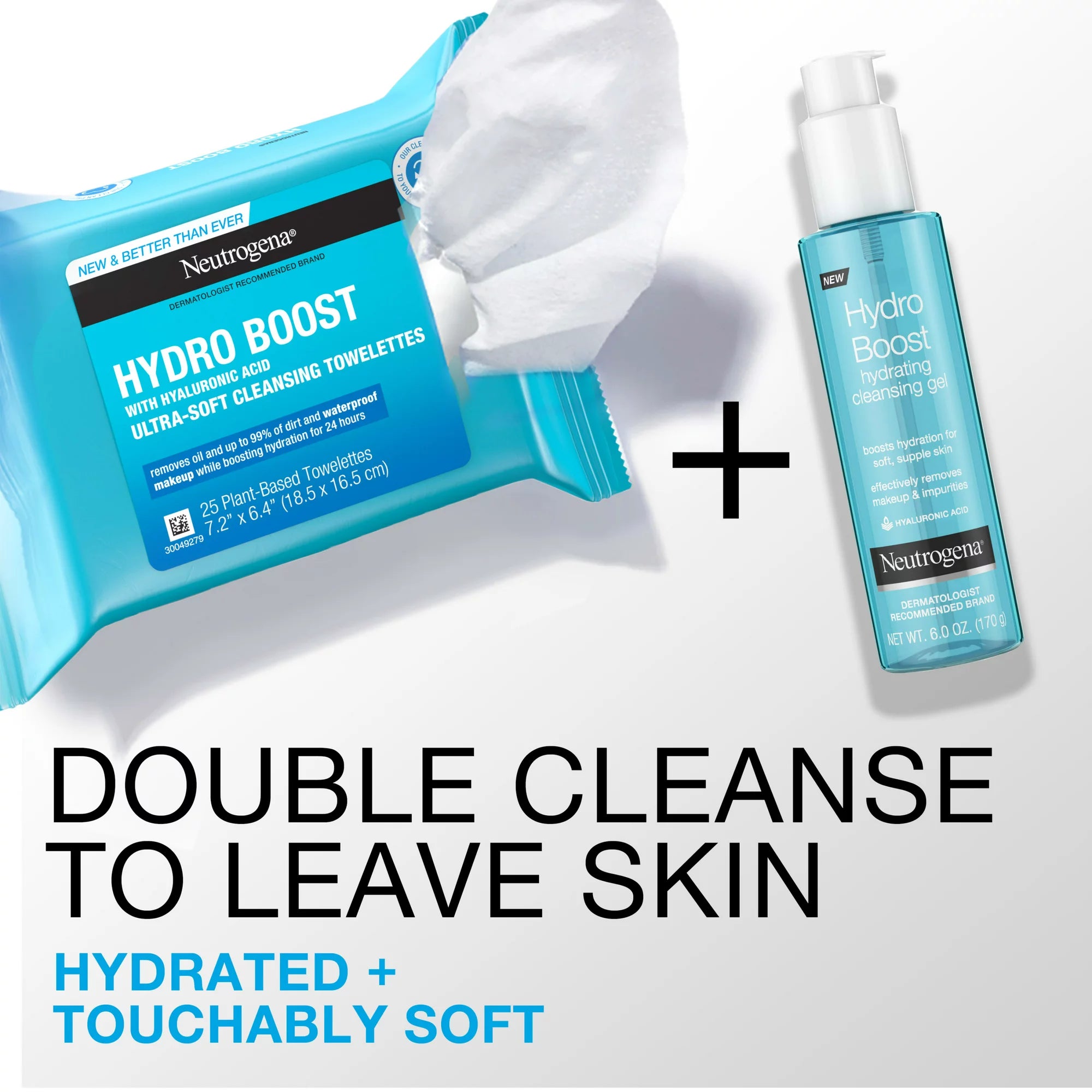 Neutrogena Hydro Boost Face Cleansing & Makeup Remover Wipes