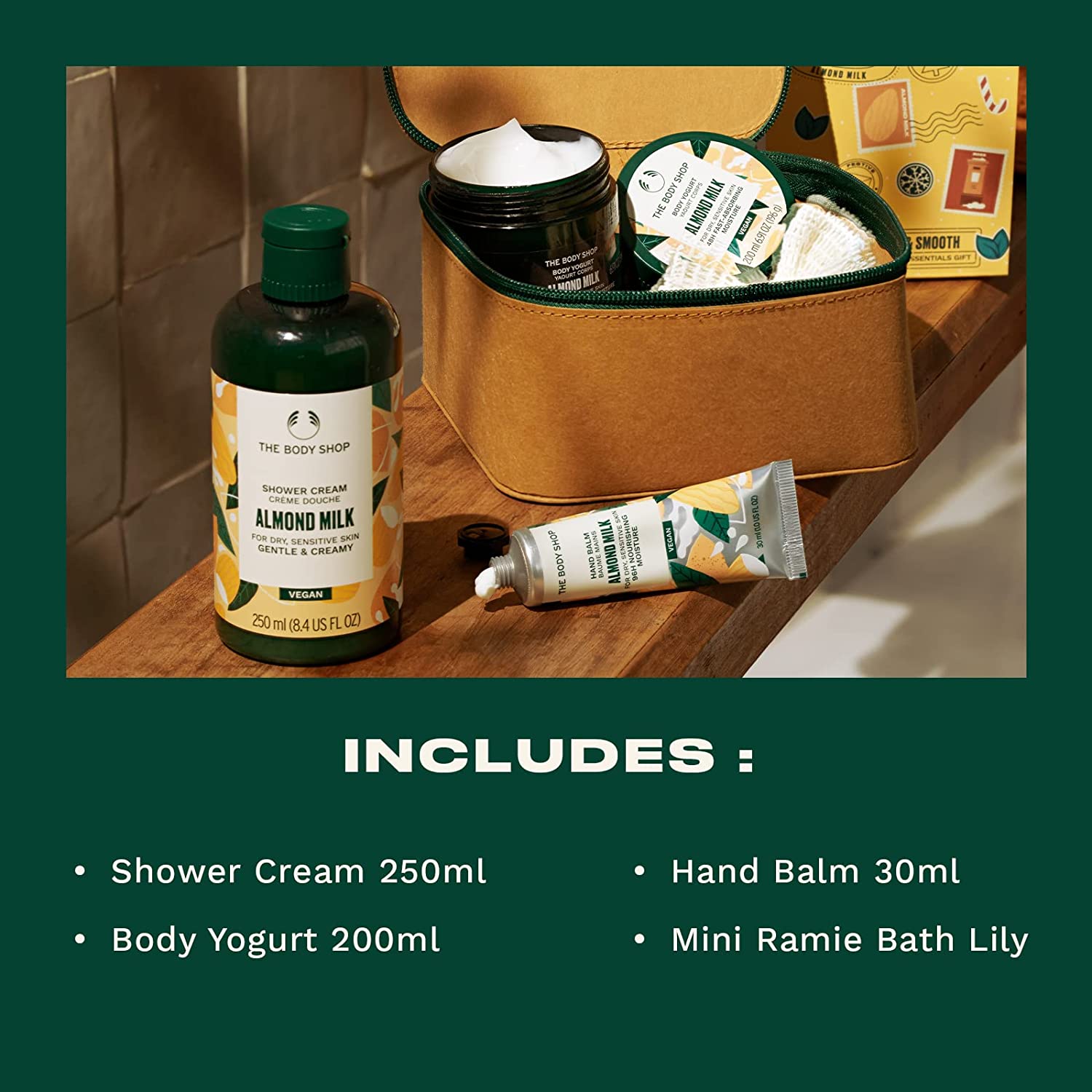 The Body Shop Soothe & Smooth Almond Milk Essentials Gift Set