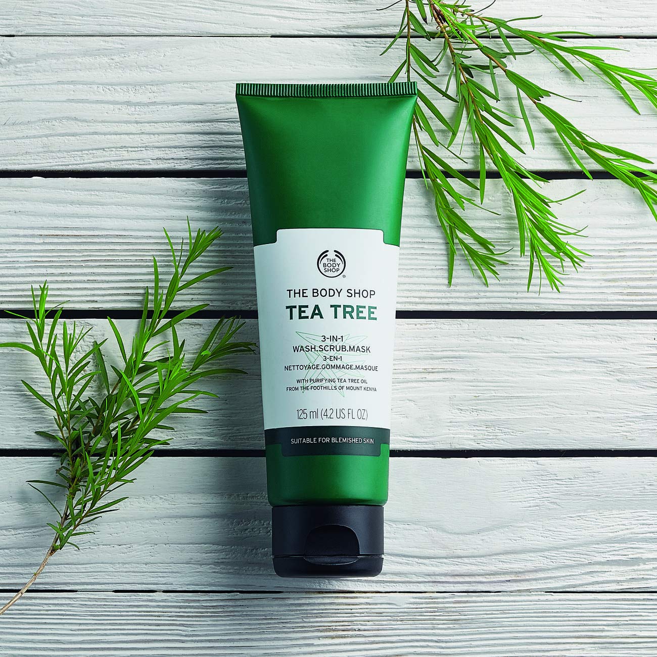 The Body Shop Tea Tree 3-in-1 Wash Scrub Mask