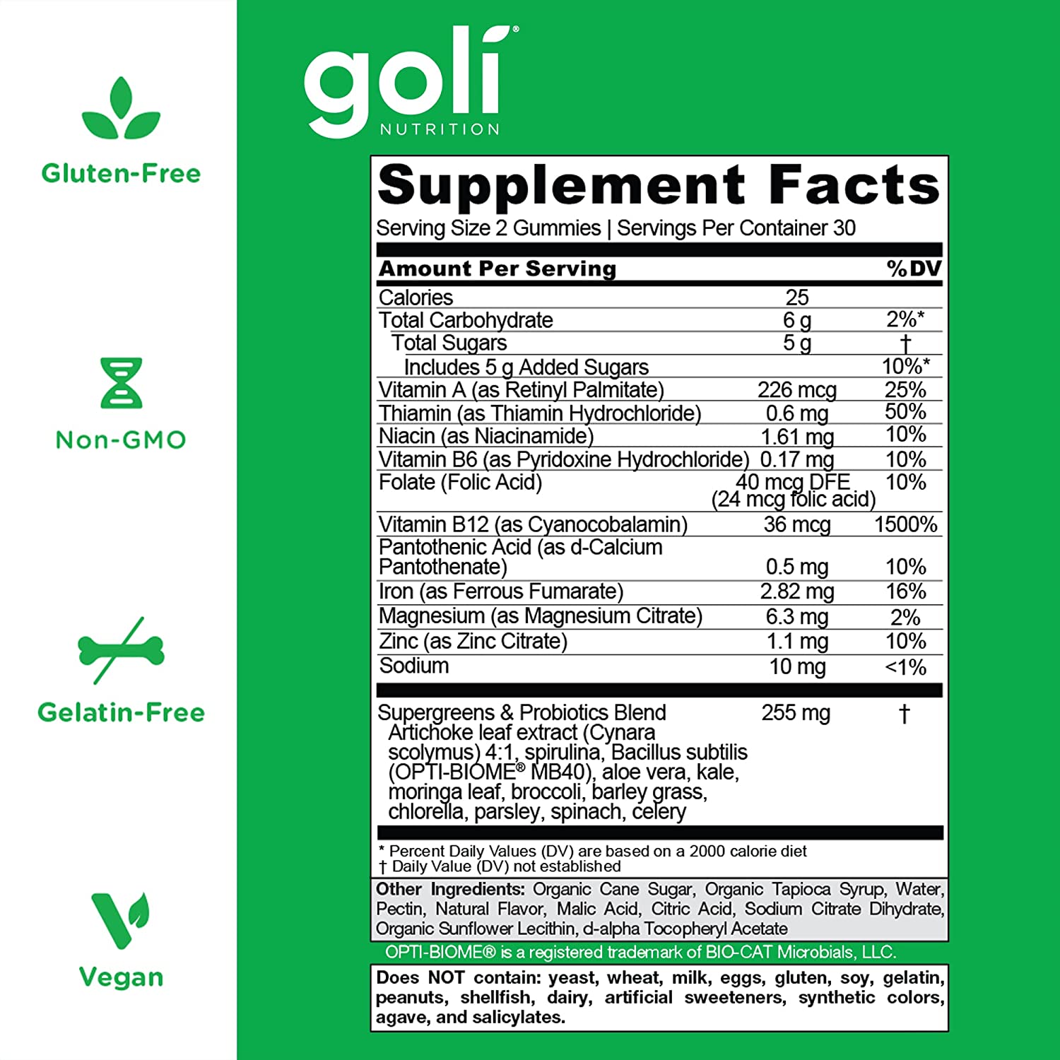 Goli Supergreens Gummies