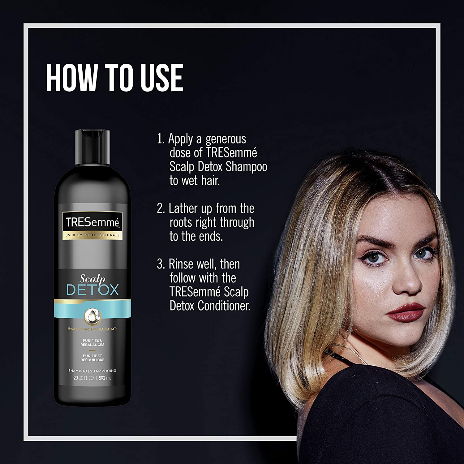 TRESemme Scalp Detox Shampoo for Dry and Itchy Scalp