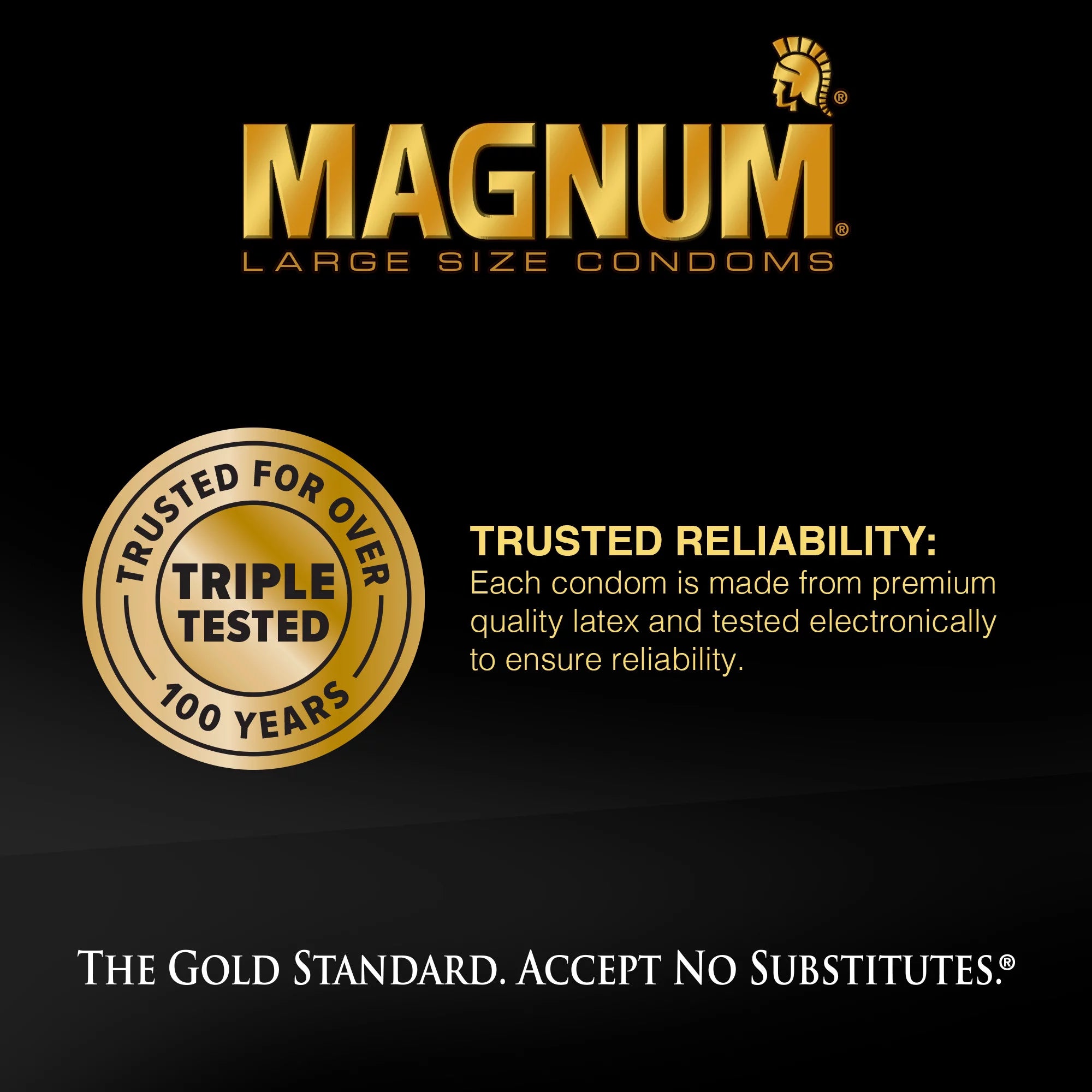 Trojan Magnum XL Large Size Lubricated Condoms