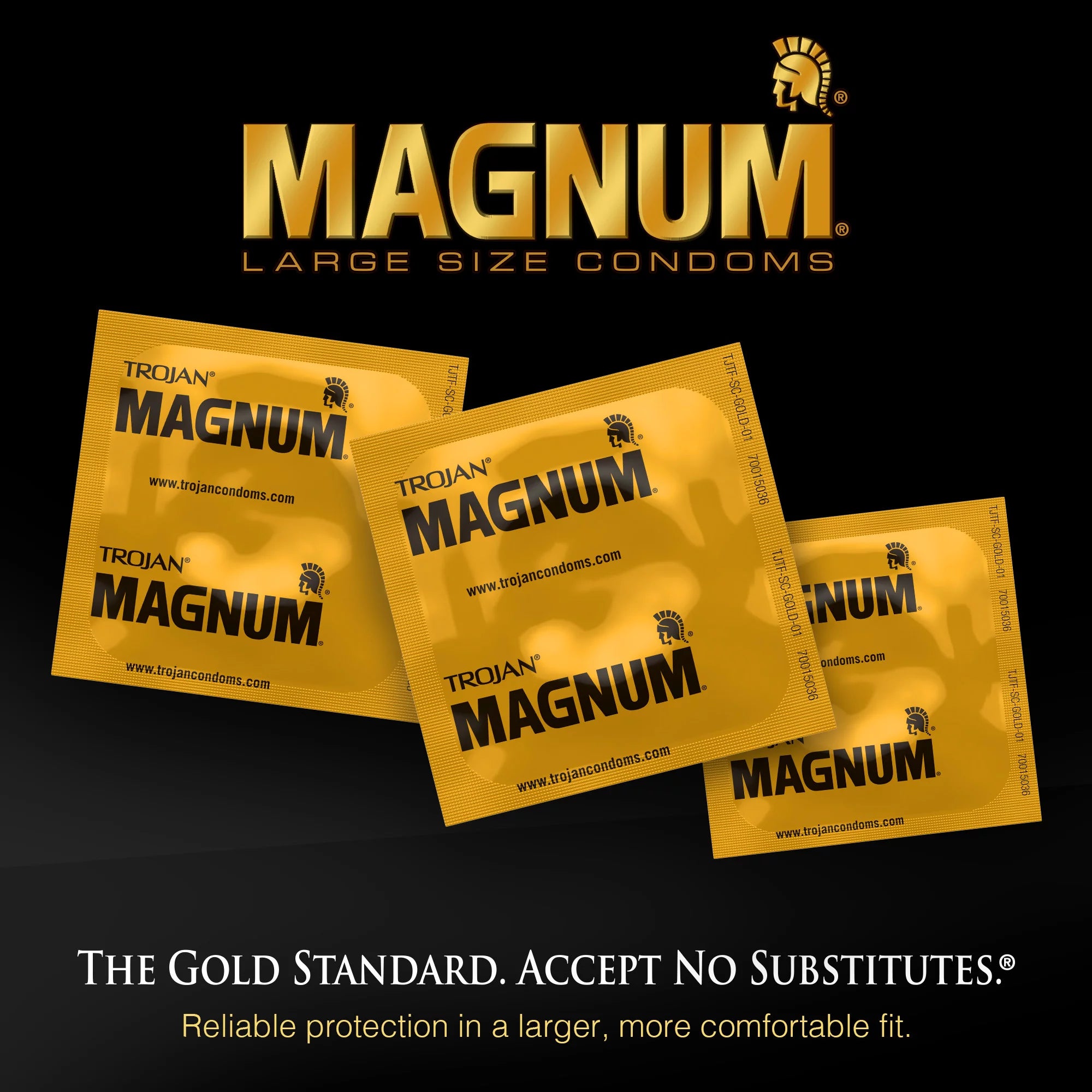 Trojan Magnum XL Large Size Lubricated Condoms