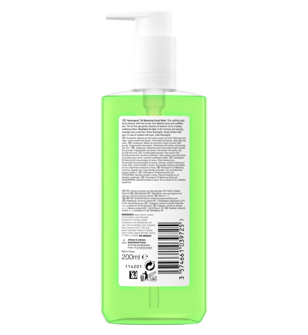 Neutrogena Oil Balancing Facial Wash