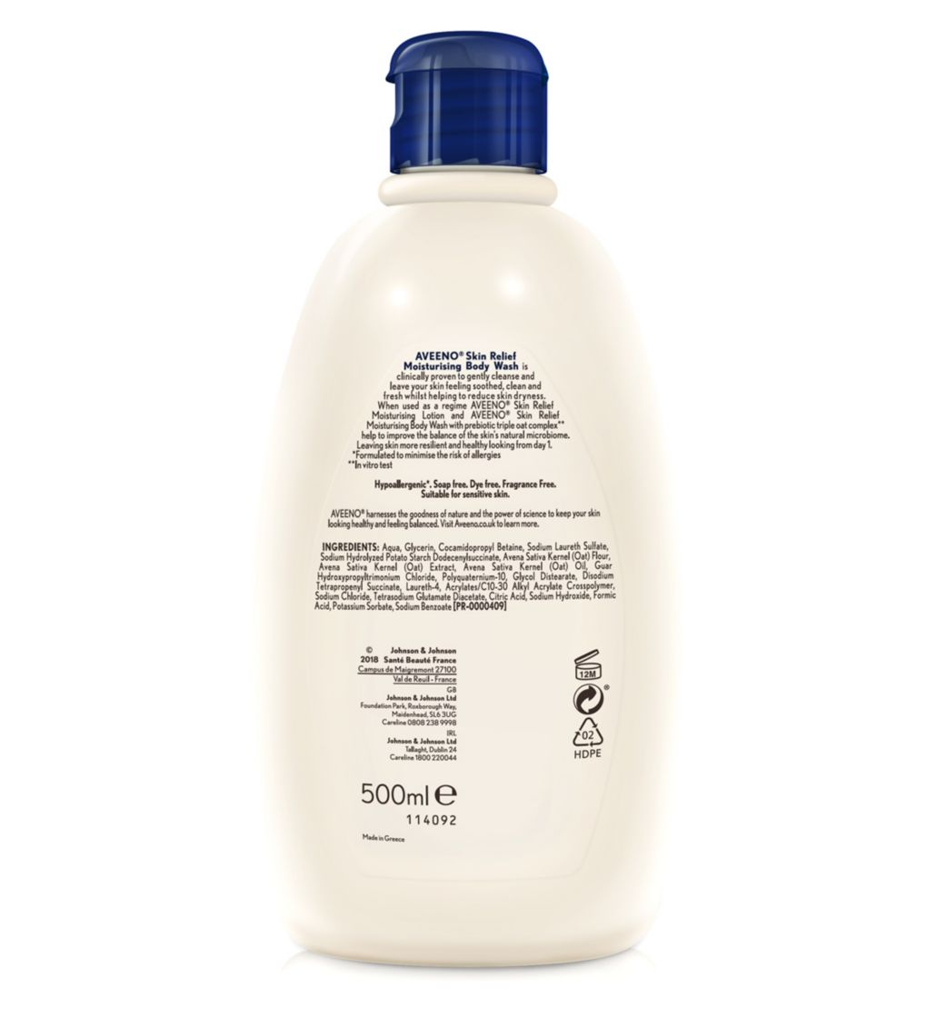 Aveeno Skin Relief Moisturising Body Wash - Fragrance Free