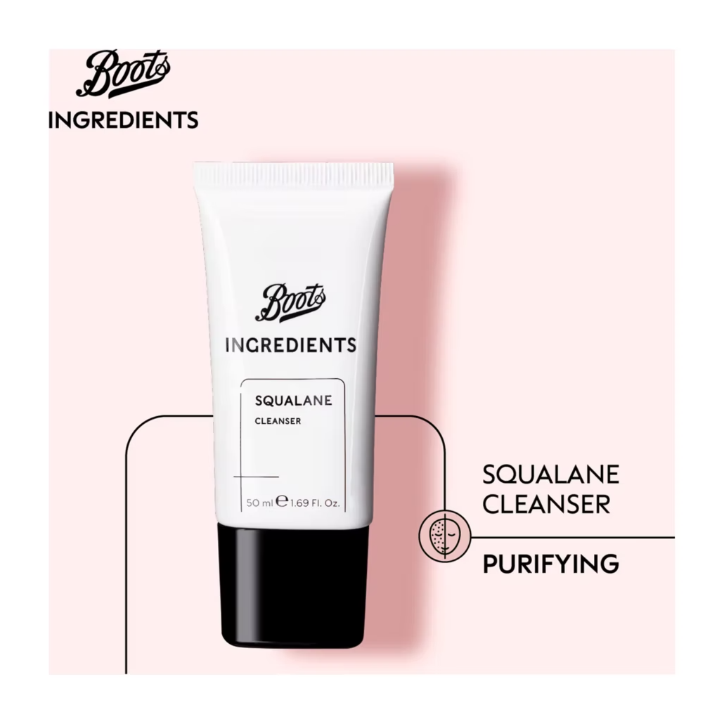 Boots Ingredients Squalane Cleanser