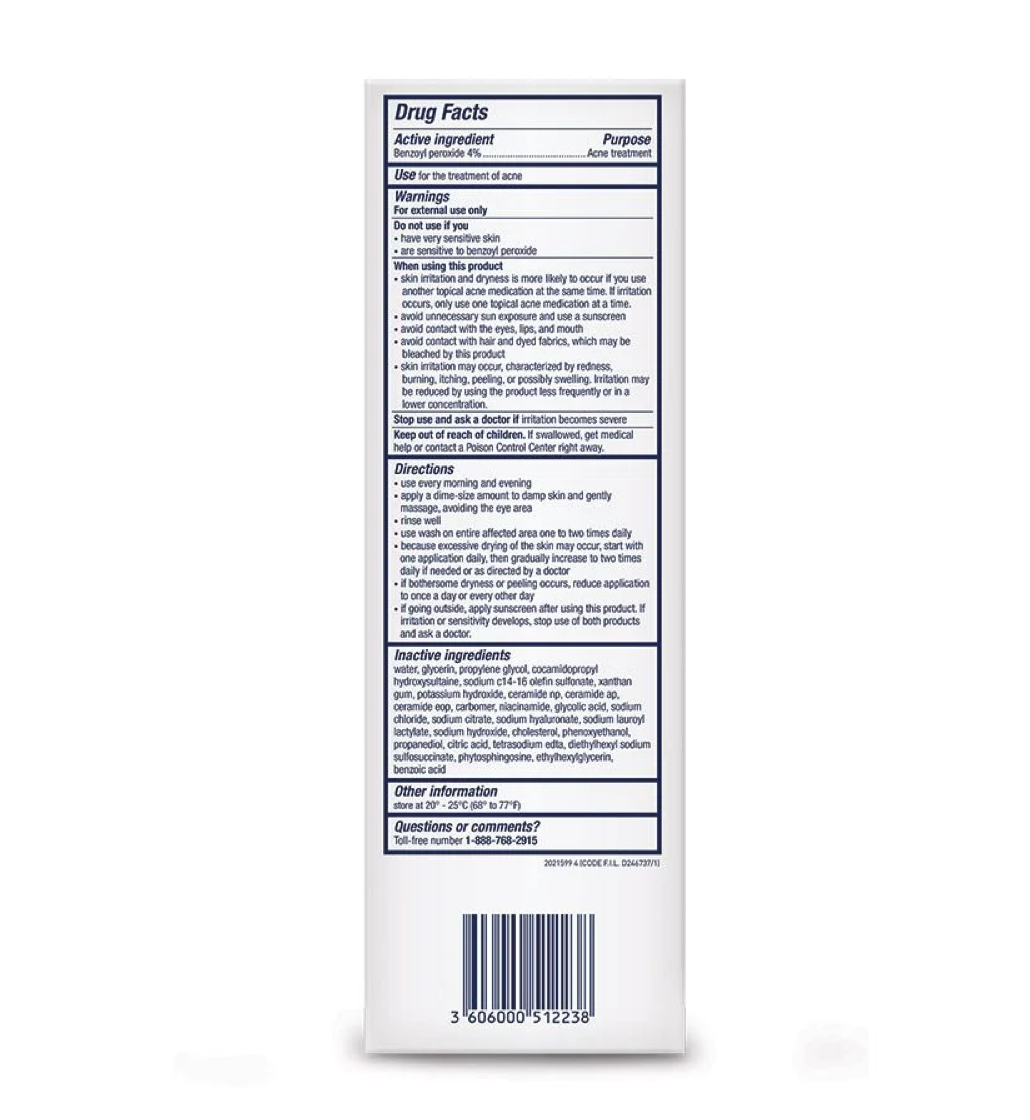 CeraVe Acne Foaming Cream Cleanser