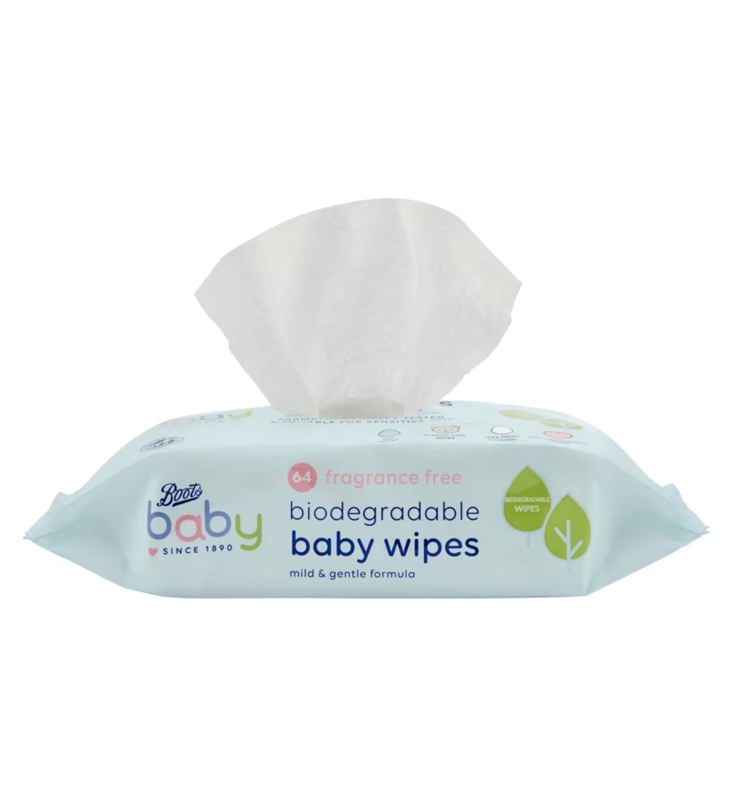 Boots Baby Fragrance Free Biodegradable Baby Wipes