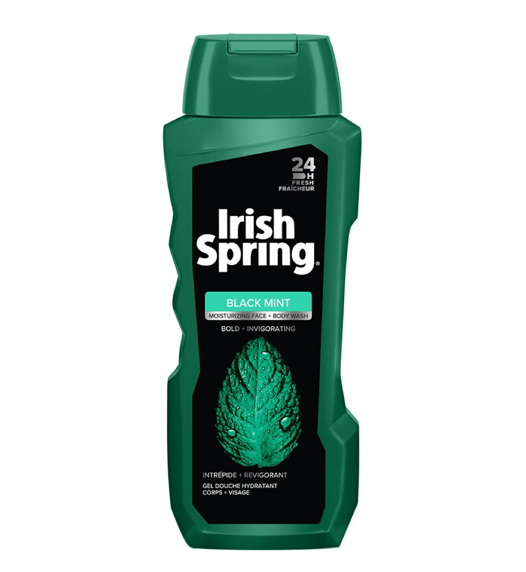 Irish Spring Black Mint Body Wash For Men