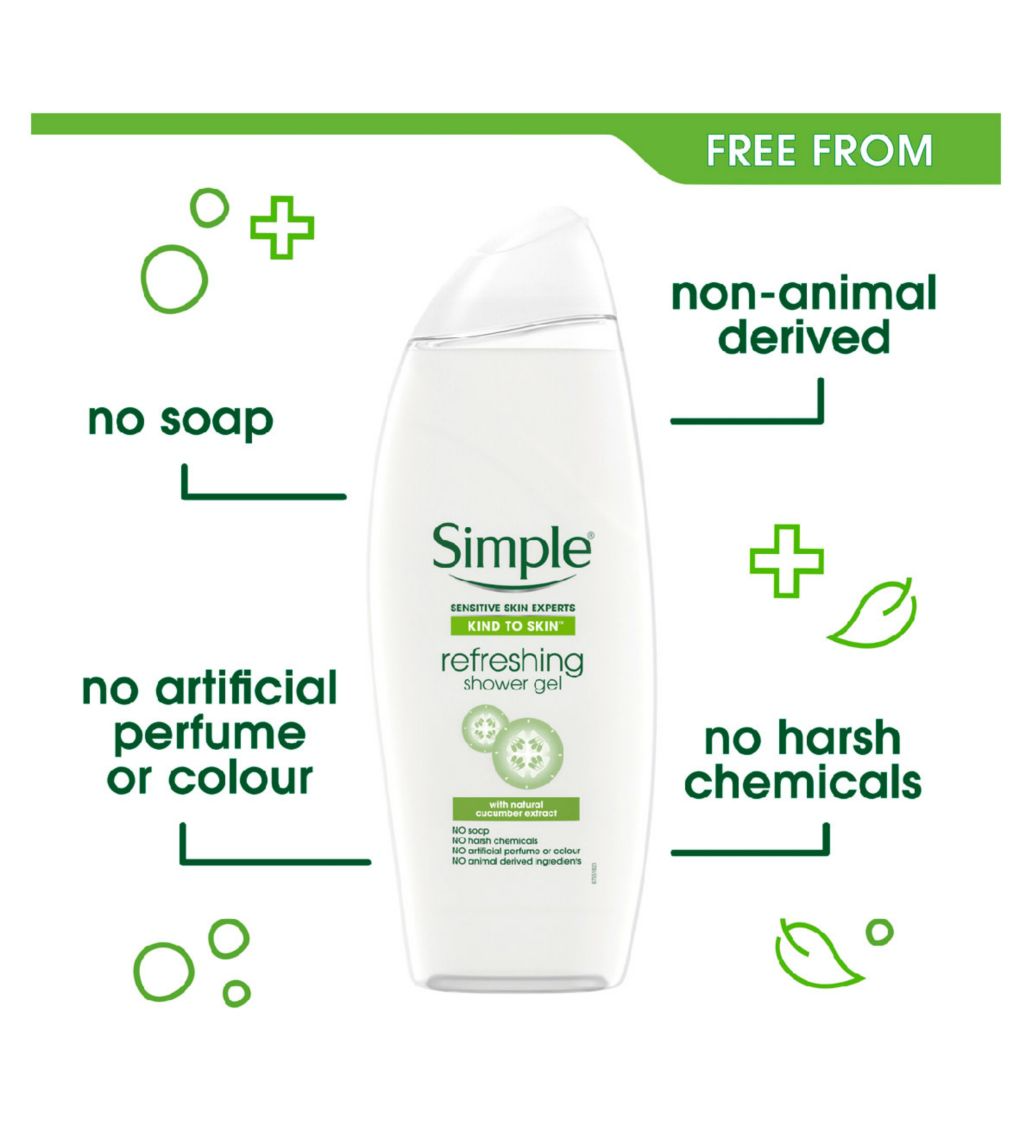 Simple Kind to Skin Refreshing Shower Gel