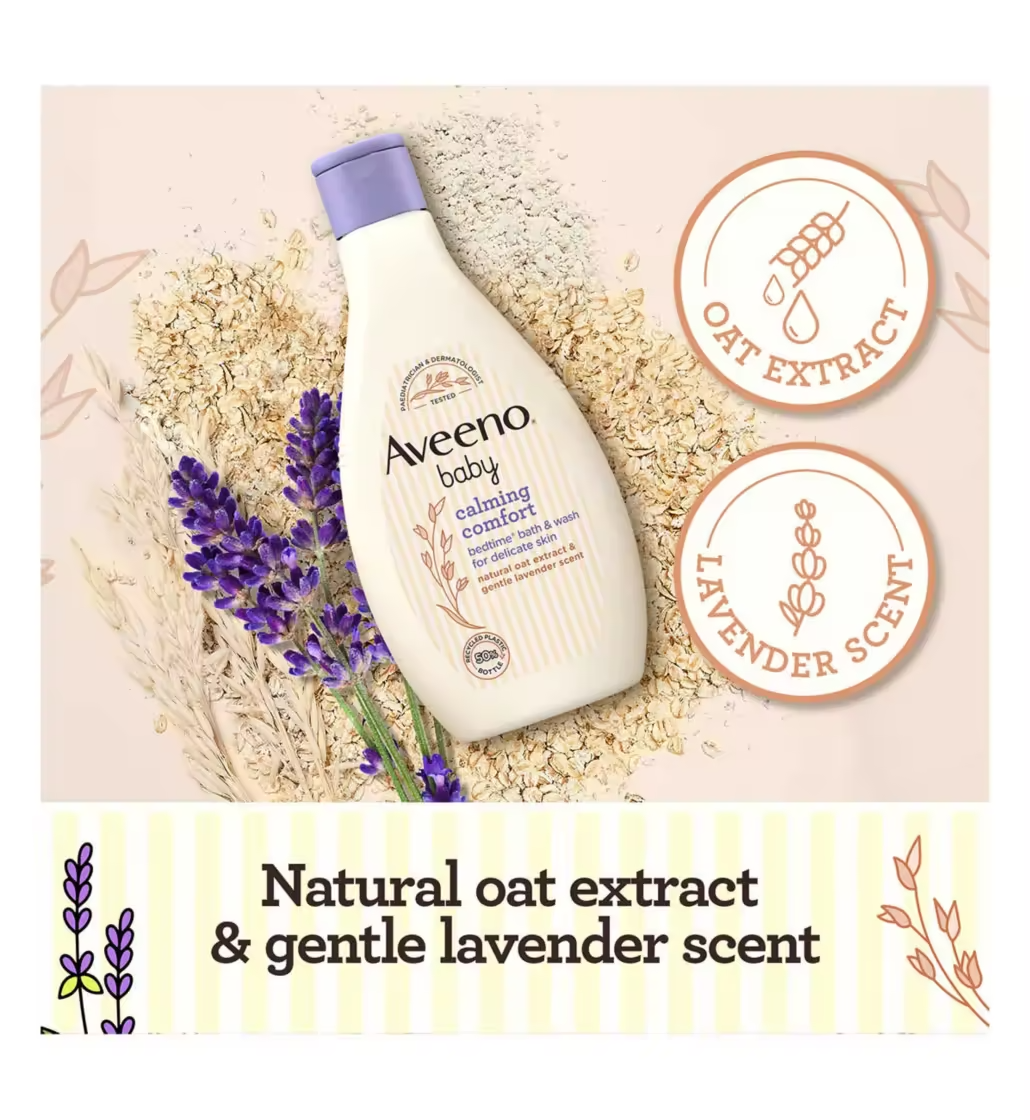 Aveeno Baby Calming Comfort Bedtime Bath and Wash