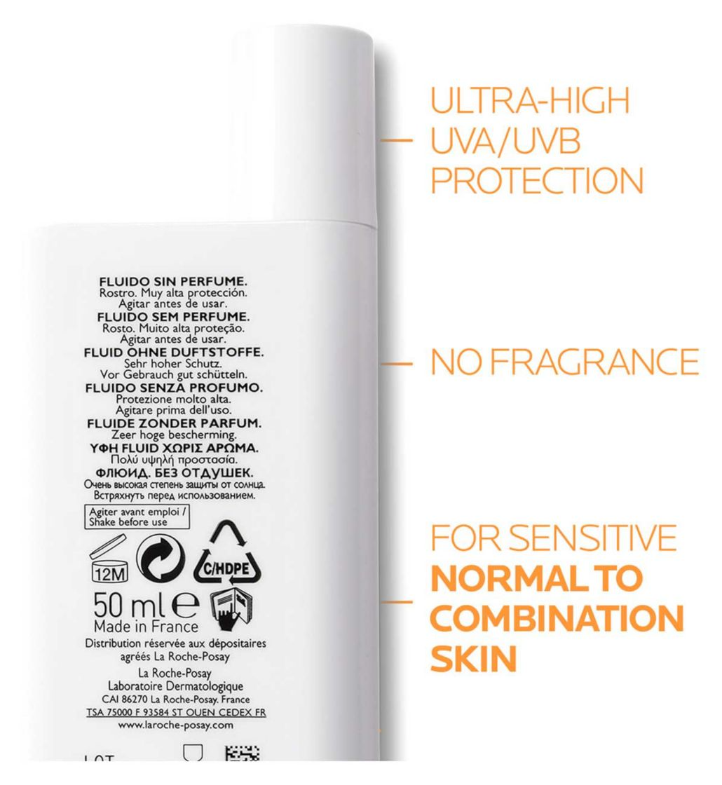 La Roche-Posay Anthelios Invisible Fluid Facial Sunscreen SPF 50+