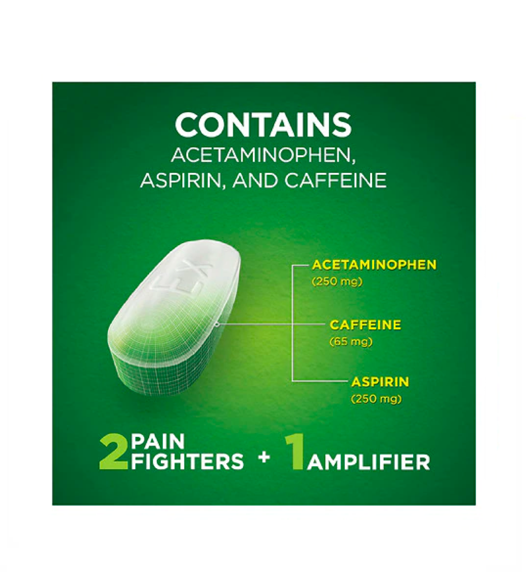 Excedrin Extra Strength Caplets for Headache Pain Relief