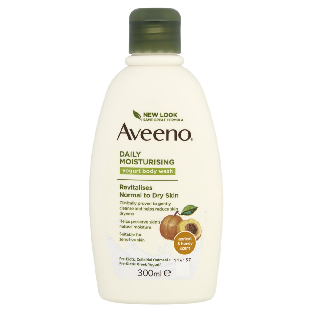 Aveeno Daily Moisturising Yogurt Body Wash – Apricot & Honey Scented