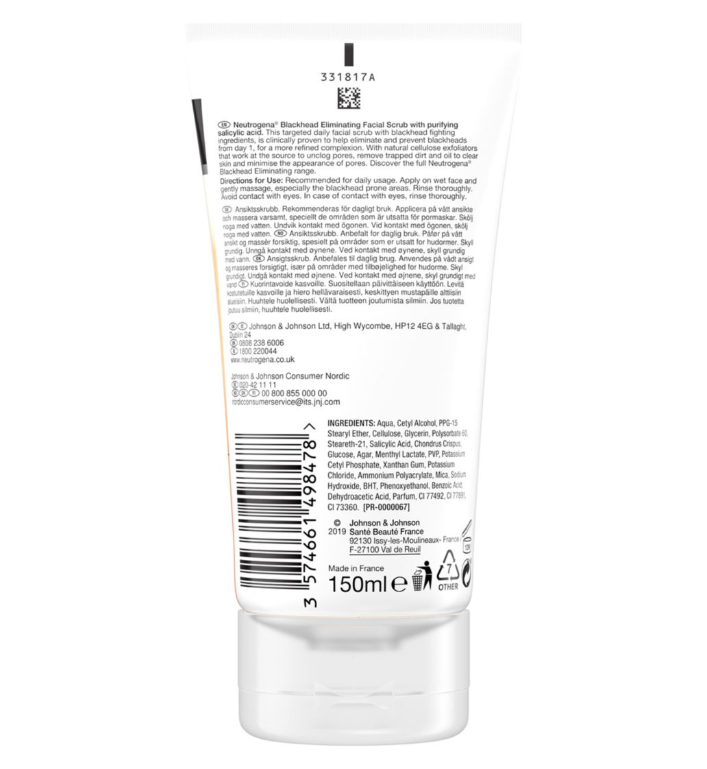 Neutrogena Blackhead Eliminating Facial Scrub