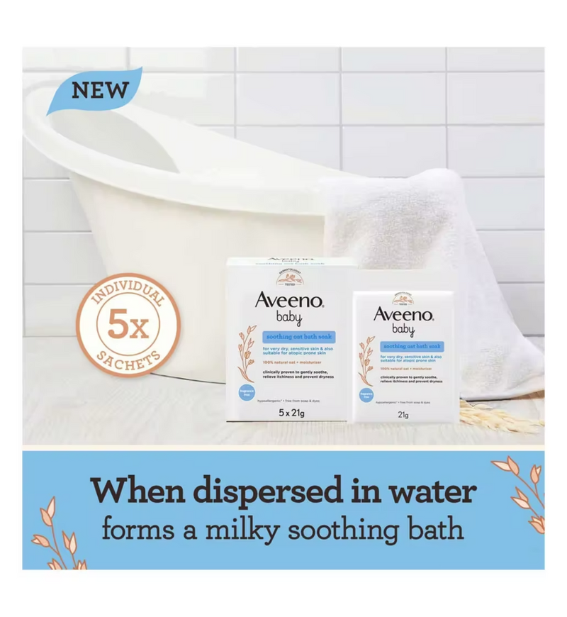 Aveeno Baby Soothing Oat Bath Soak, 40% OFF