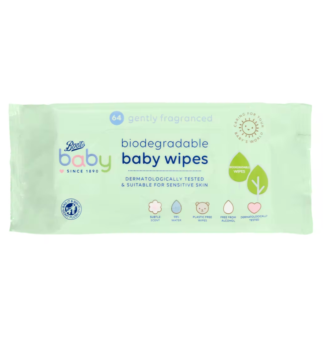 Boots Baby Gently Fragranced Biodegradable Baby Wipes