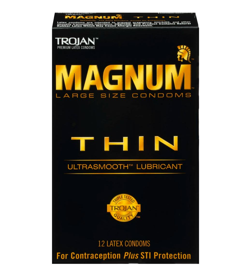 Trojan Magnum Thin Lubricated Condoms