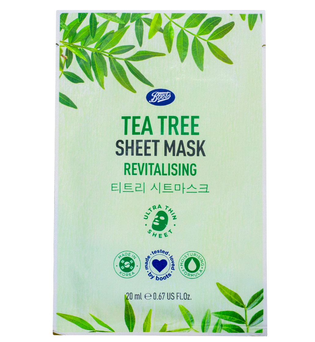 Boots Tea Tree Sheet Mask Revitalising