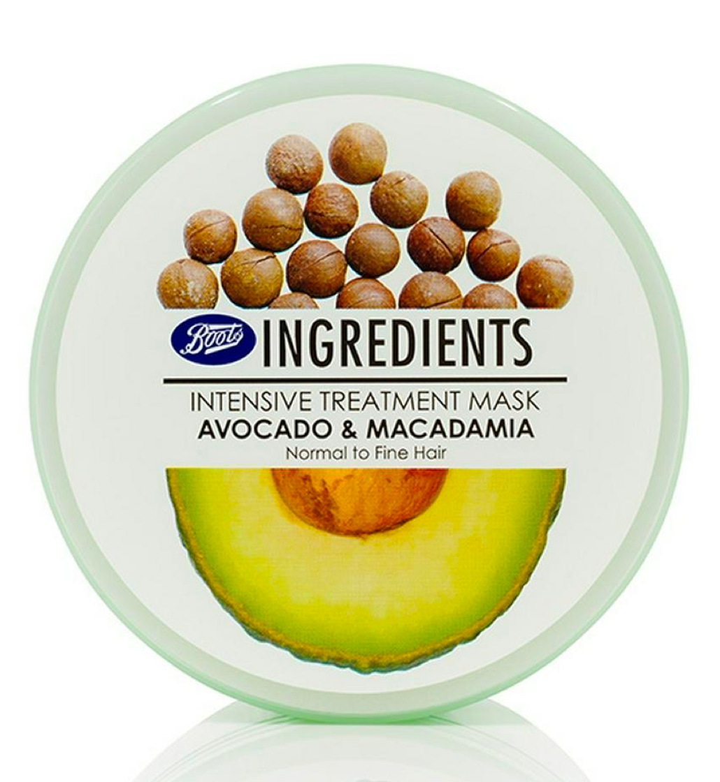 Boots Ingredients Intensive Treatment Hair Mask Avocado & Macadamia