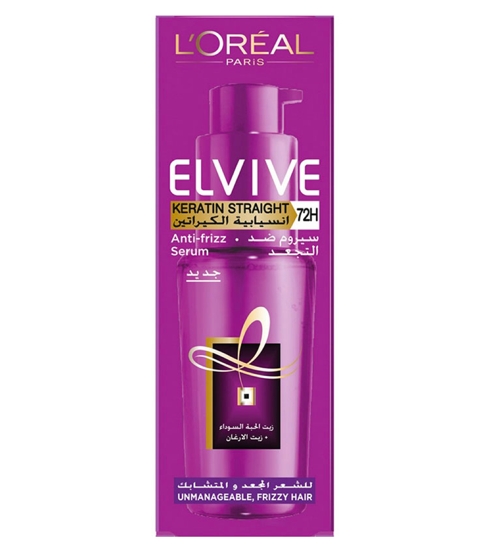 L'Oreal Paris Elvive Keratin Straight 72H Serum