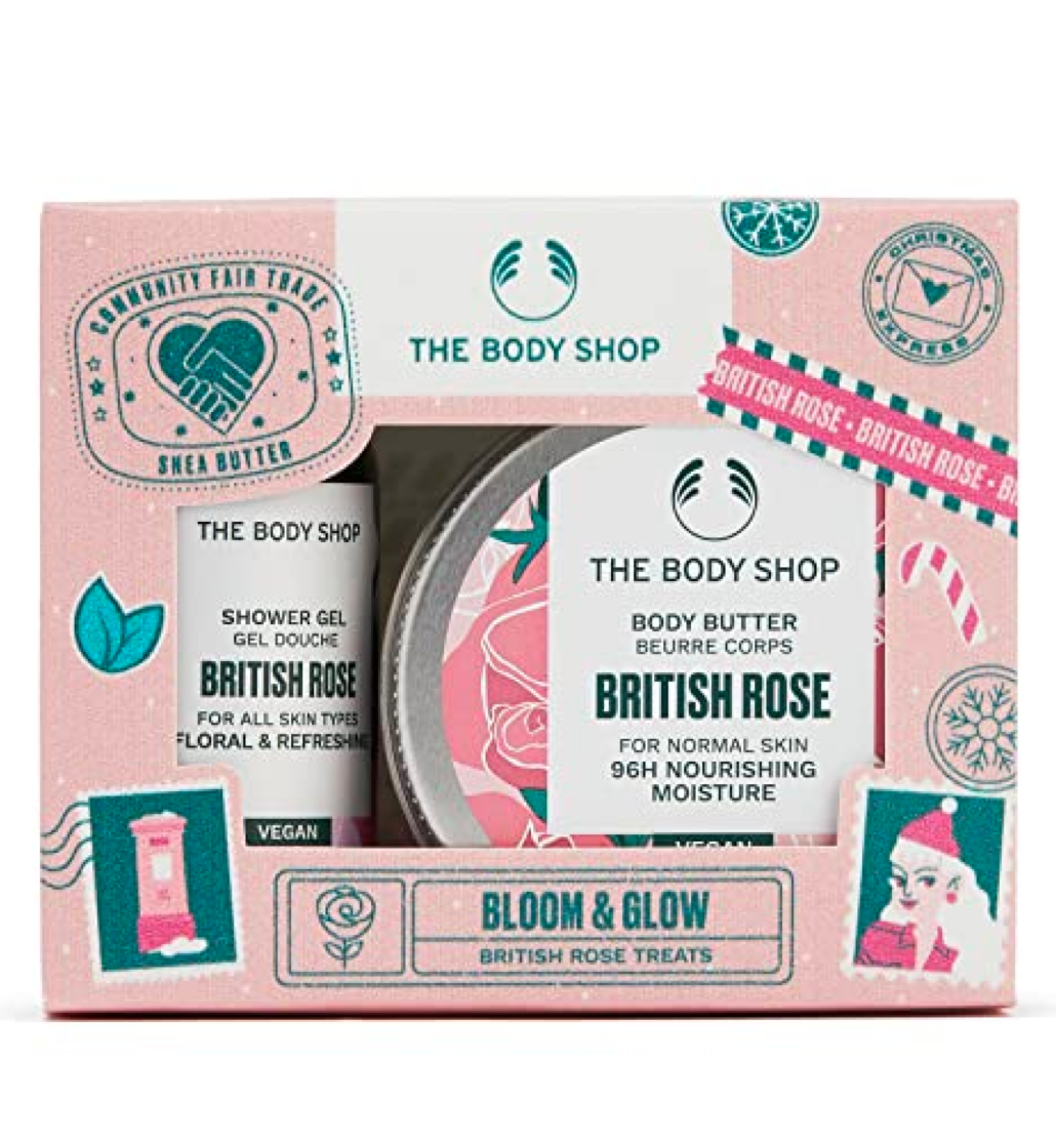 The Body Shop Bloom & Glow British Rose Treats Gift Set