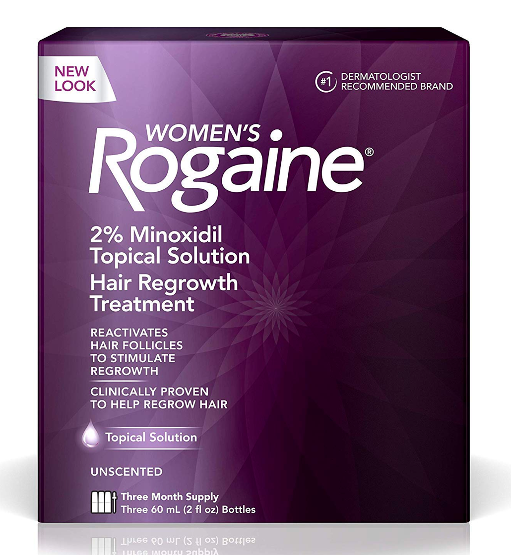 Women's Rogaine 2% Minoxidil Topical Solution for Hair Thinning and Loss