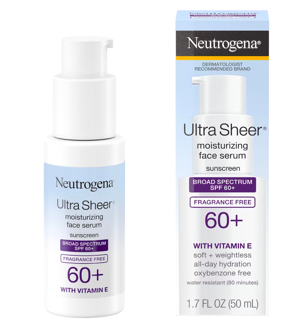 Neutrogena Ultra Sheer Oil-Free Face Serum With Vitamin E SPF 60+