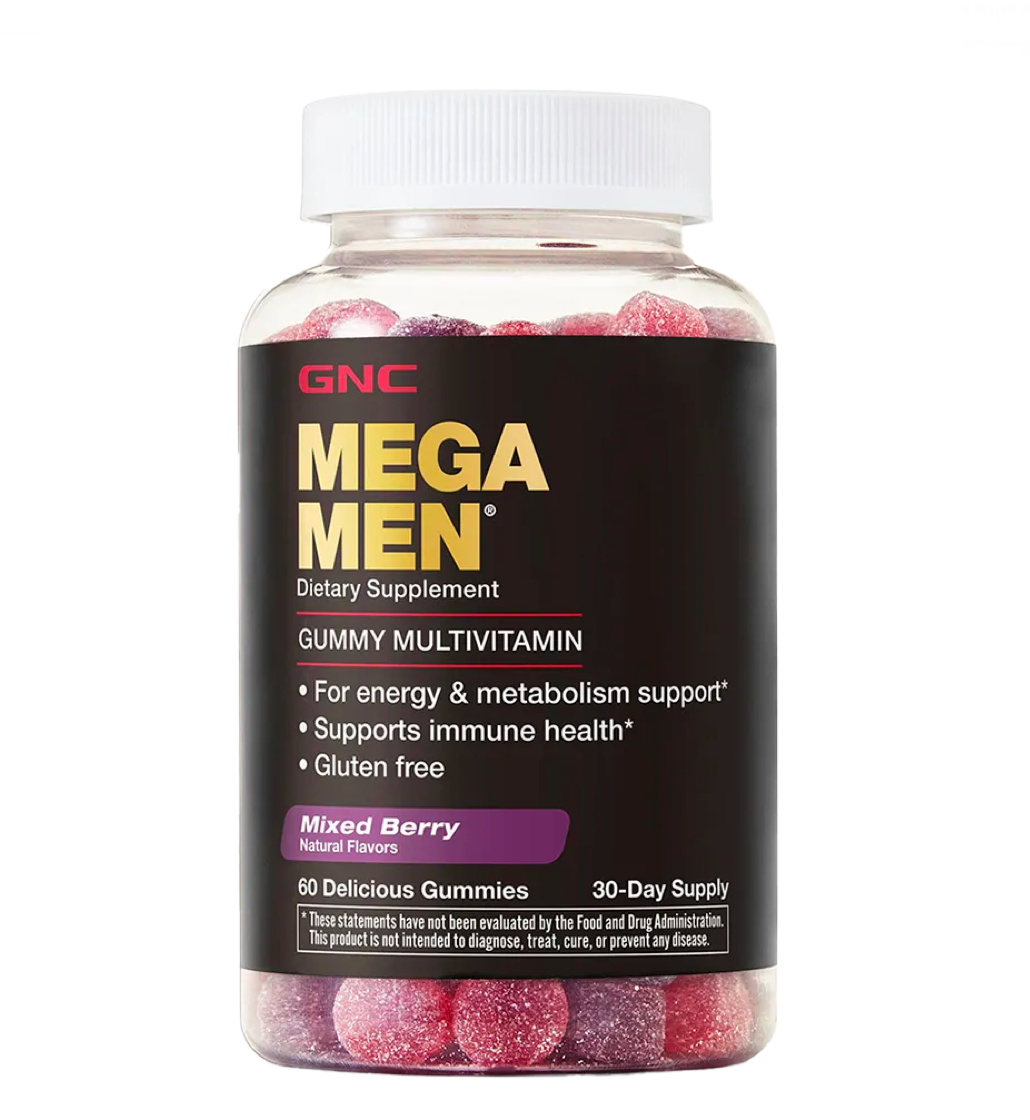 GNC Mega Men Gummy Multivitamin - Mixed Berry