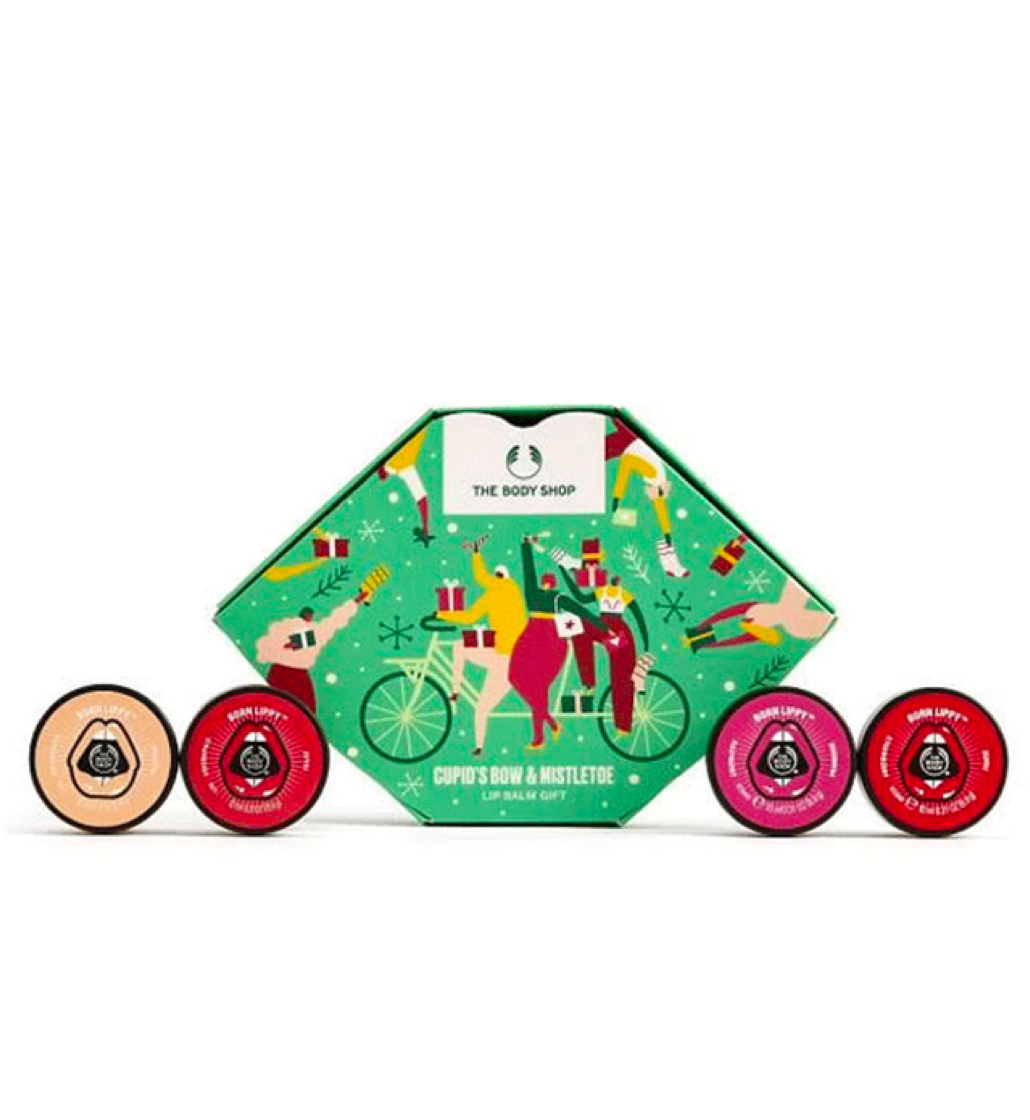 The Body Shop Cupid's Bow & Mistletoe Lip Balm Gift Set