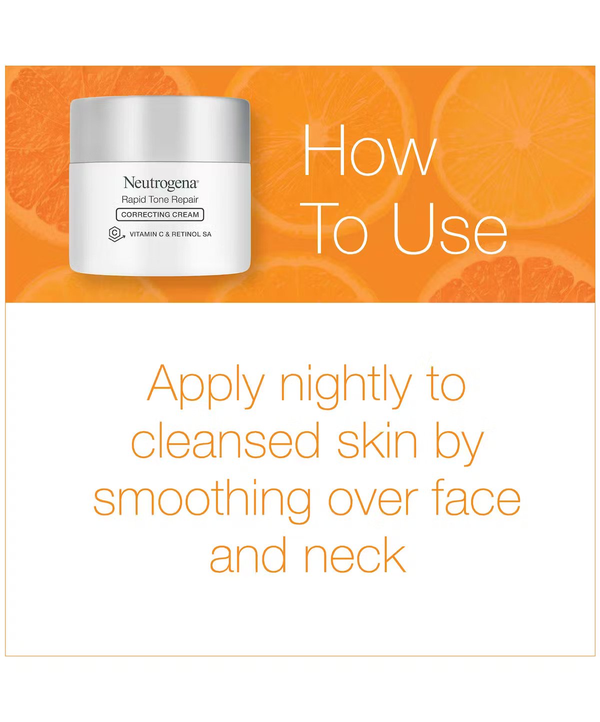 Neutrogena Rapid Tone Repair Retinol + Vitamin C Correcting Cream